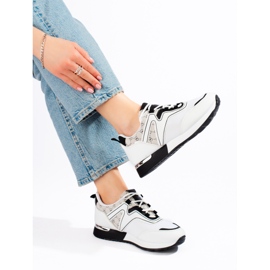 Ženske sportske cipele bijele crne Shelovet bijela 2