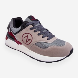 Mckeylor Muške sportske cipele na vezanje sivo-crne Stephen siva 1