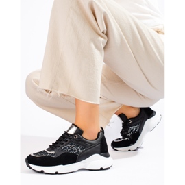 Crne Shelovet ženske tenisice s debelim potplatom crno 1