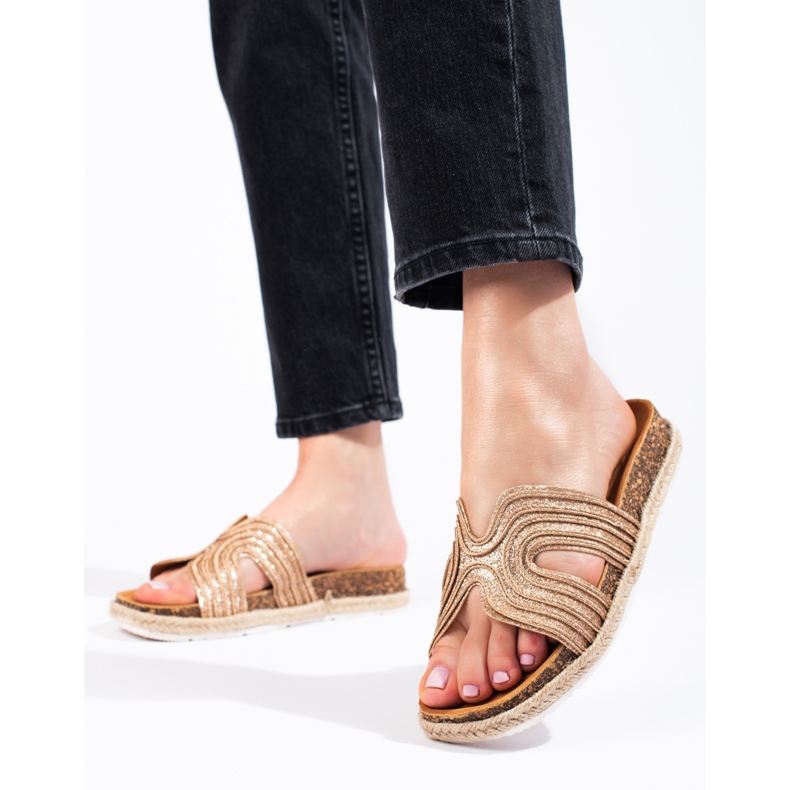 W. Potocki Udobne papuče Potocki zlatna 1