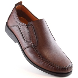 Kožne muške udobne slip-on mokasine smeđe T.Sokolski Sar W21-901 smeđa 1