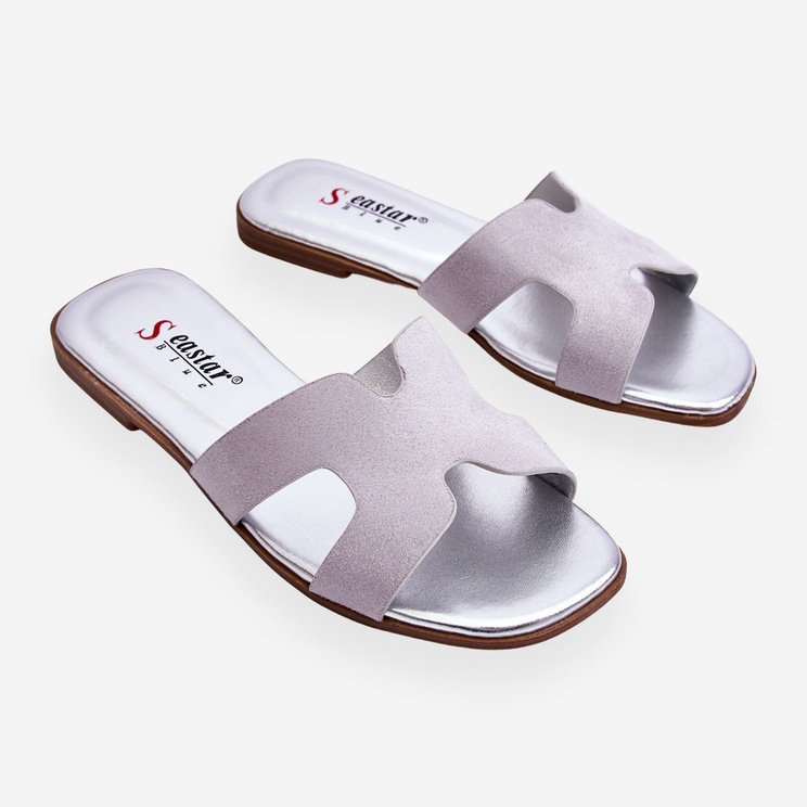 Ženske klasične antilop papuče sive Evana siva 1