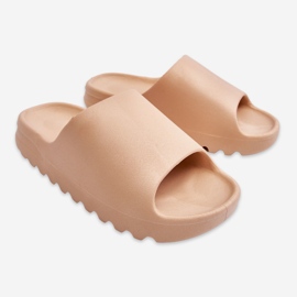 PS1 Moderne papuče s platformom bež Estella 1