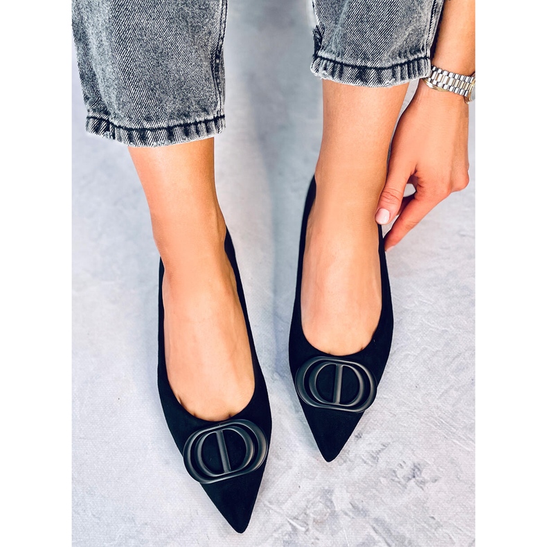 Arte Crne balerinke s bademastim prstima crno 1