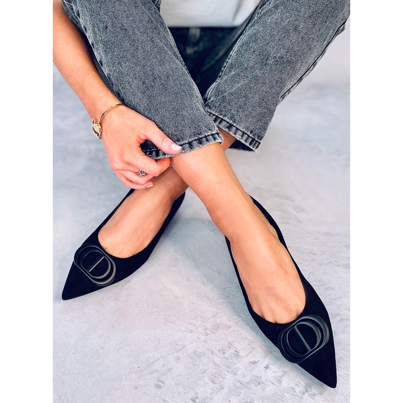 Arte Crne balerinke s bademastim prstima crna 2