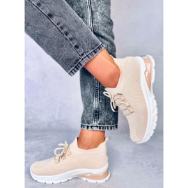 Caruso Beige sportske cipele s čarapama bež 1