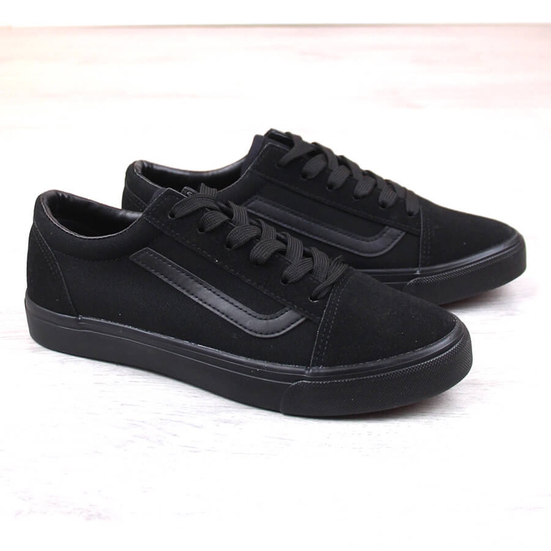 Atletico crne tekstilne niske tenisice crna 1