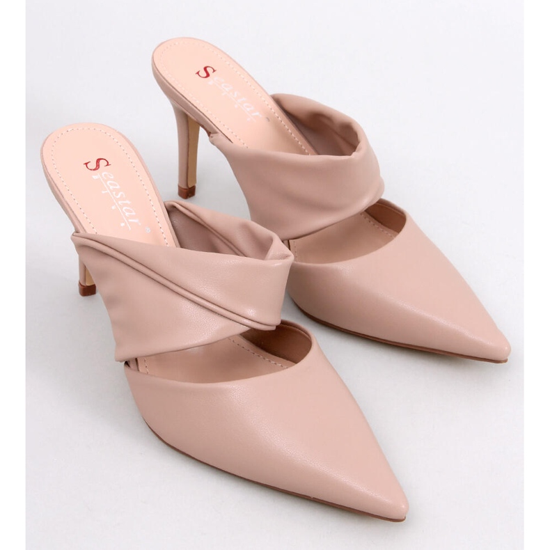 Charisse kaki sandale s visokom petom bež 1