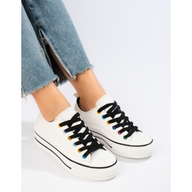 Ženske tenisice na platformu Shelovet bijele boje bijela 1