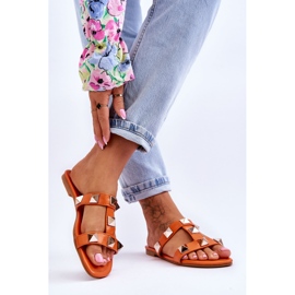 Narančaste Mercure ženske papuče s velikim nitnama narančasta 2