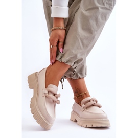 Kožne mokasine Big Star Shoes LL274581 Bež 2