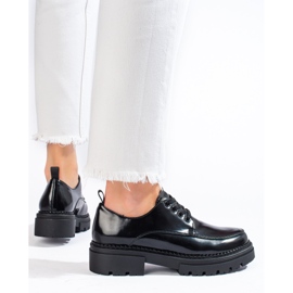 La.Fi Elegantne cipele na vezanje crna 2