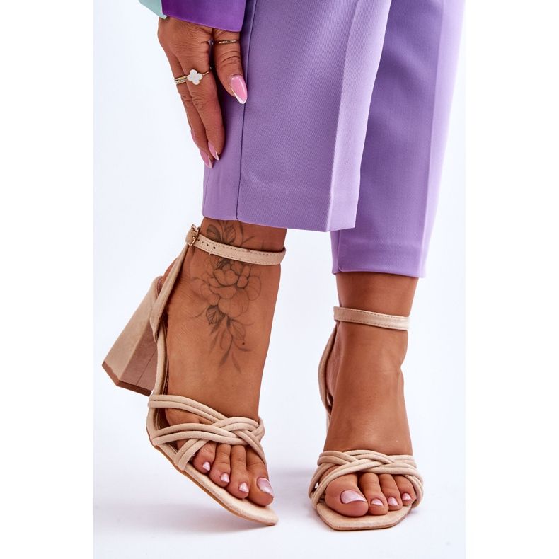 Klasične antilop sandale bež Bernett 1