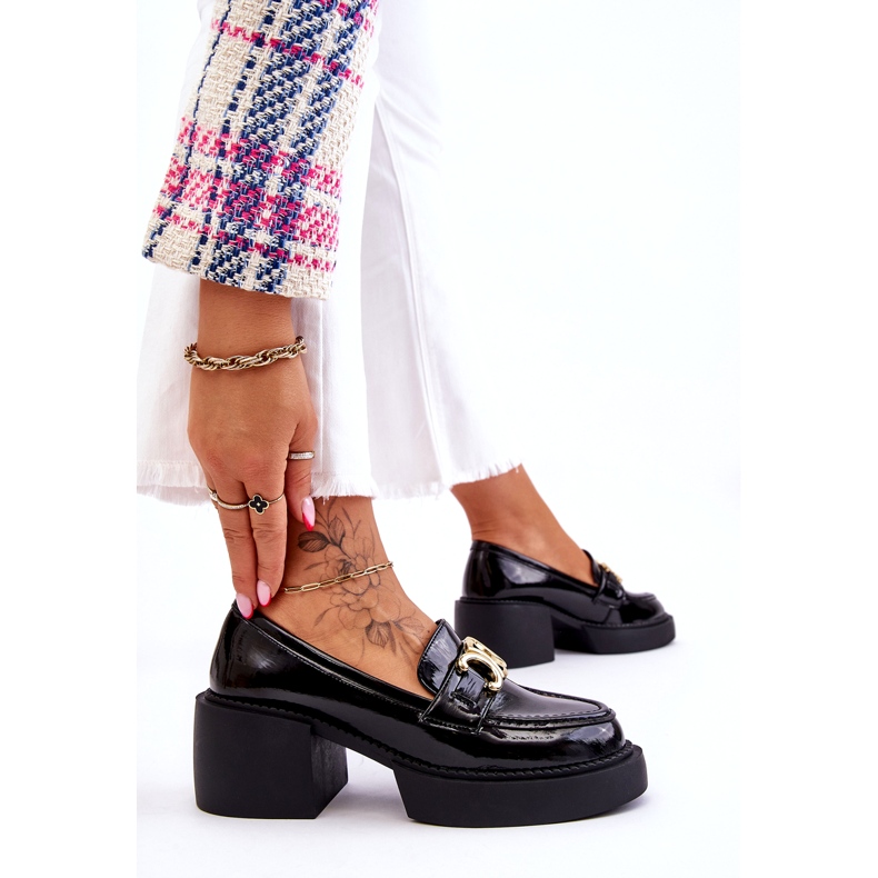 S.Barski Moderne cipele s masivnom potpeticom crne Imani crno 3