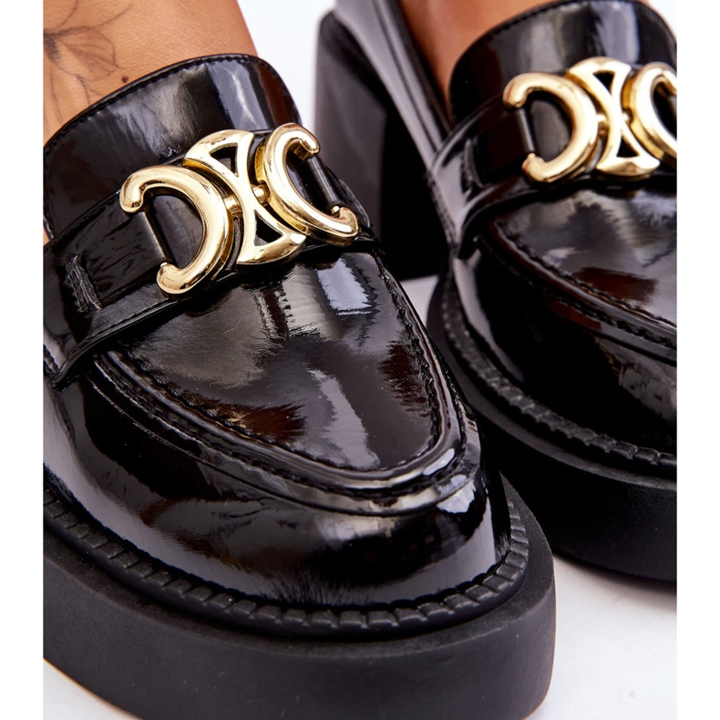 S.Barski Moderne cipele s masivnom potpeticom crne Imani crno 4