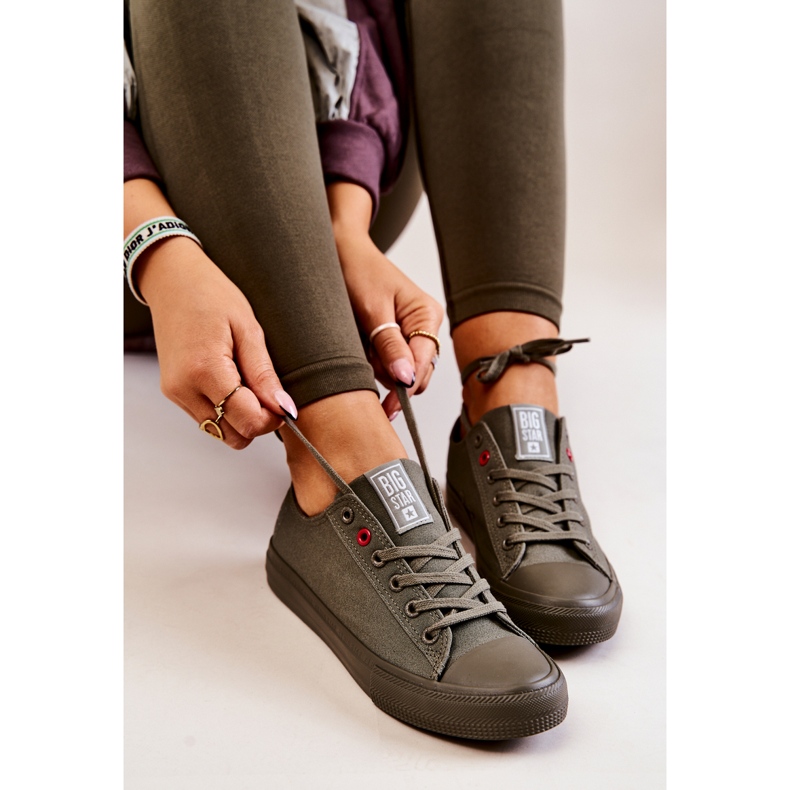 Niske tenisice Big Star JJ274004 Kaki zelena 1