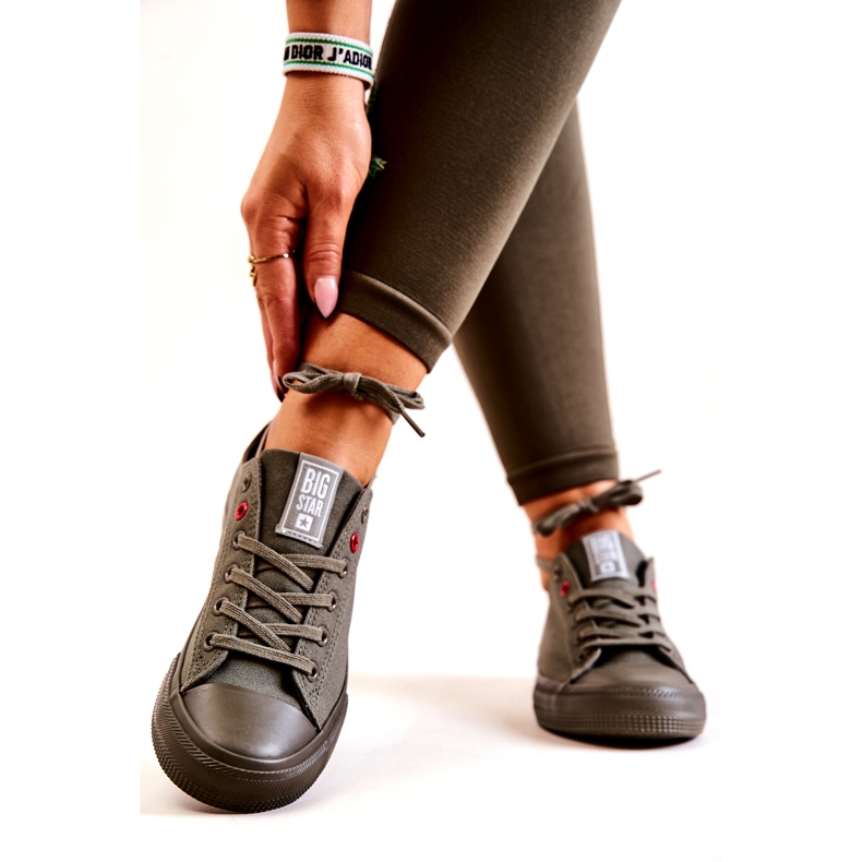 Niske tenisice Big Star JJ274004 Kaki zelena 3