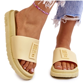 Ženske papuče Big Star JJ274A305 žute žuta boja 4