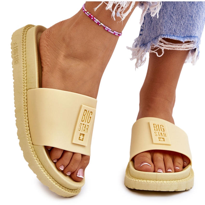 Ženske papuče Big Star JJ274A305 žute žuta boja 4