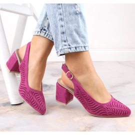 Ženske sandale s potpeticom boje fuksije Jezzi RMR2263-4 ružičasta 3