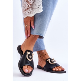 Kožne papuče Udobne cipele S.Barski KV-2775-32 crna 2