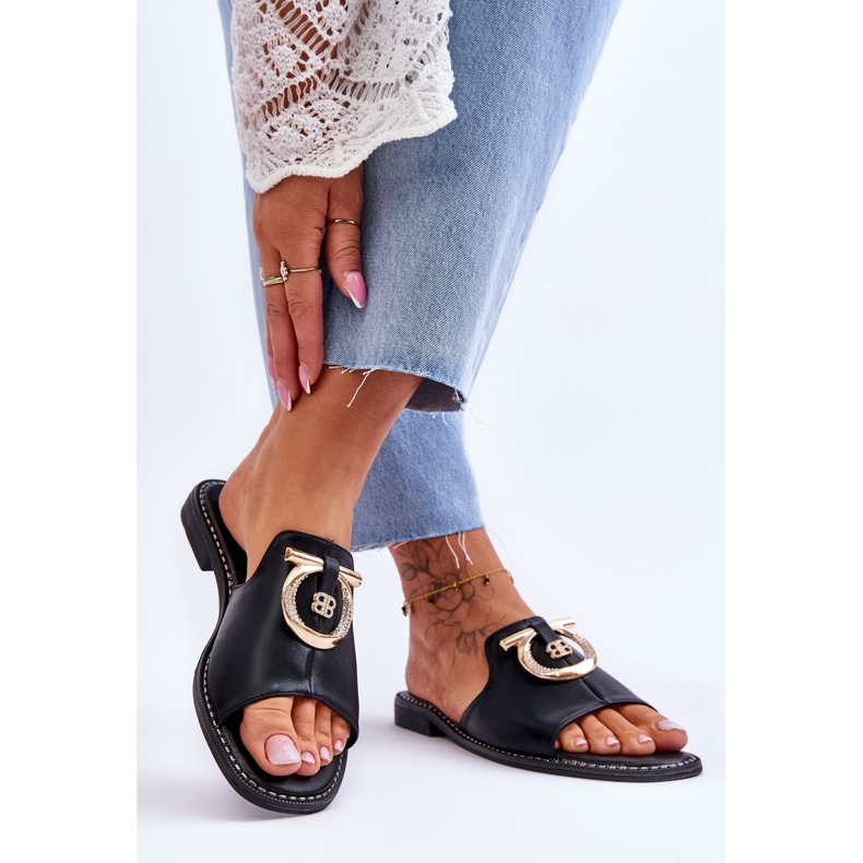 Kožne papuče Udobne cipele S.Barski KV-2775-32 crna crno 2