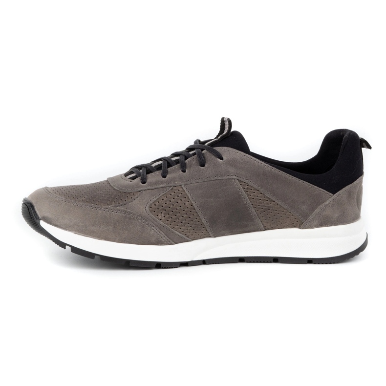 Polbut Muške kožne ležerne cipele 2111P sive siva 1