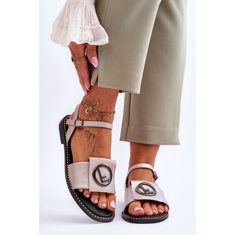 Ženske klasične sandale S.Barski KV-2775-45 gole bež 1