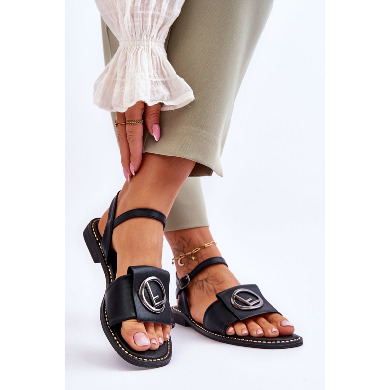 Ženske klasične sandale S.Barski KV-2775-45 crne crno 2