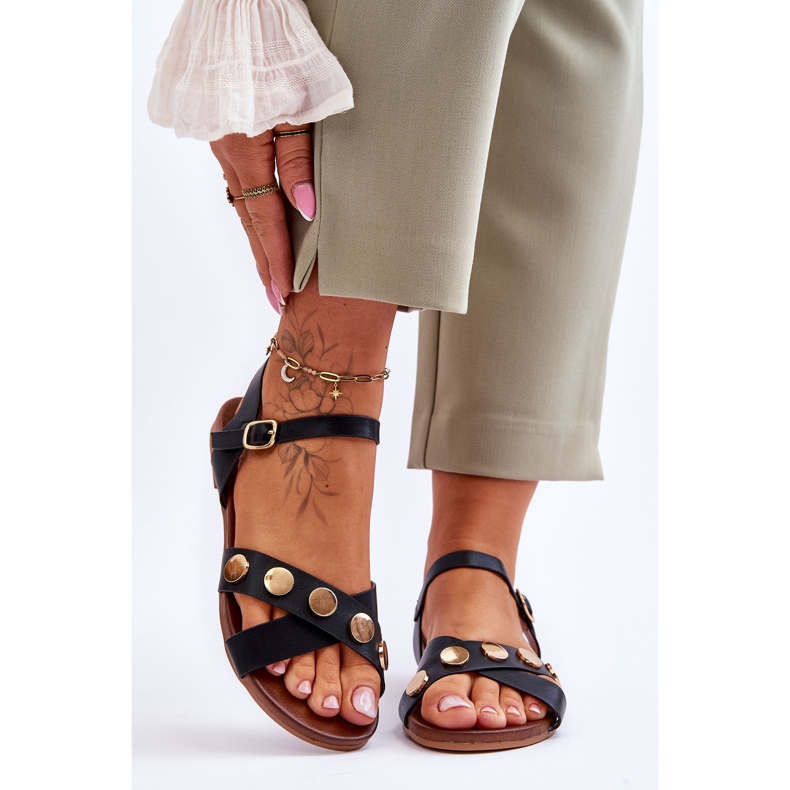 Ravne sandale S.Barski KV-5541-35 crne crna 1