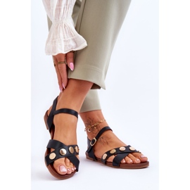 Ravne sandale S.Barski KV-5541-35 crne crna 2