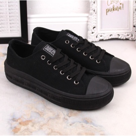 Ženske tenisice na platformu crne Big Star LL274A176 crna 2