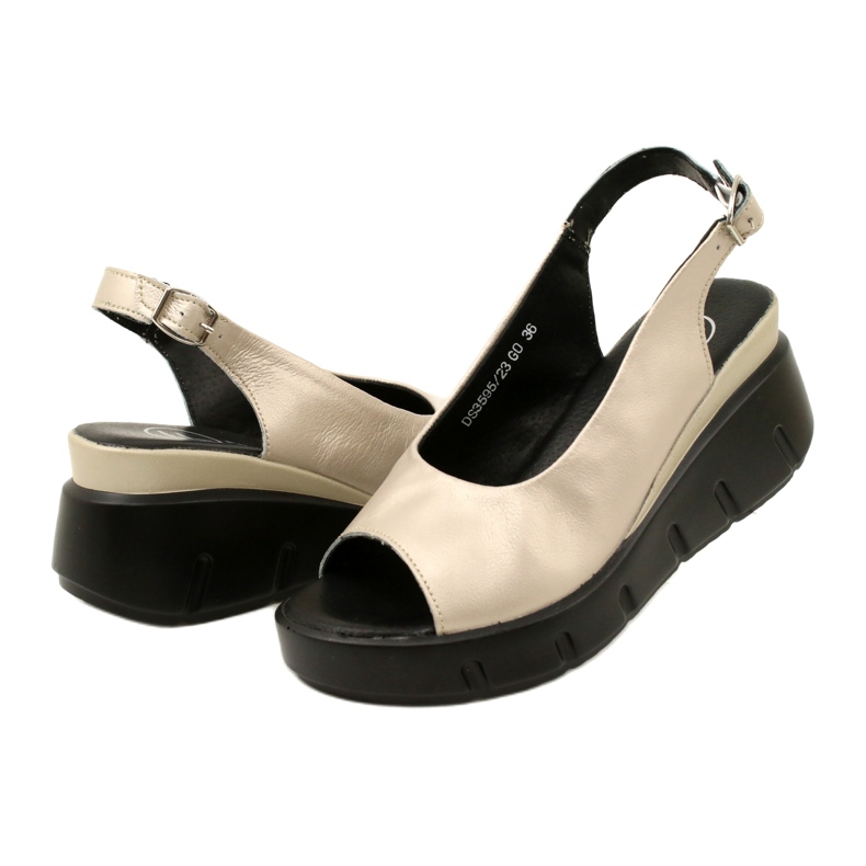 Sandale na klin zlatne Filippo DS3595/23 GO zlatni 4