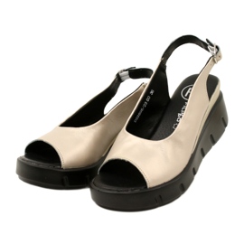 Sandale na klin zlatne Filippo DS3595/23 GO zlatni 3