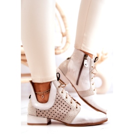 Kožne čizme Maciejka 05541-25 Svijetlo bež 3