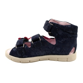 Visoke preventivne sandale Mazurek 1291 Butterflies plava 2