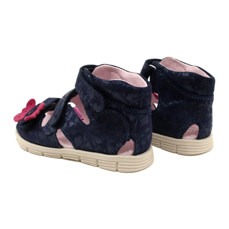 Visoke preventivne sandale Mazurek 1291 Butterflies plava 5