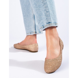 W. Potocki Zlatne brokatne balerinke iz Potockog zlatni 1