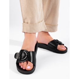 Shelovet crne natikače s kopčom crna 1