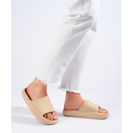 Ženske Shelovet krem ​​papuče bež 1