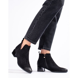 Vinceza čizme od crne antilop kože crna 2