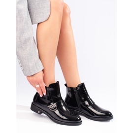 W. Potocki Crne lakirane čizme W. Potockog crna 1