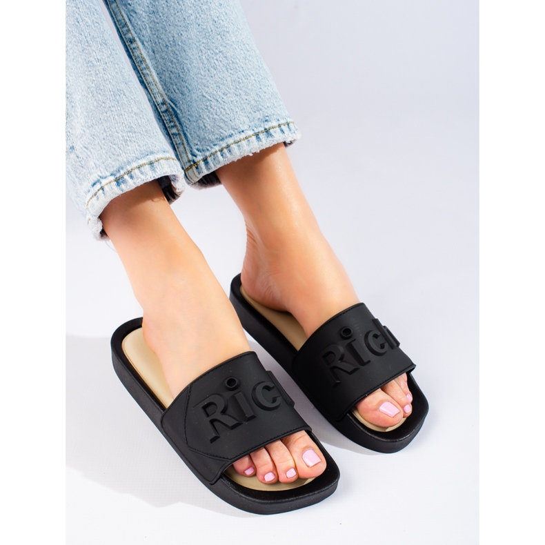 W. Potocki Potocki ženske crne papuče crna 2