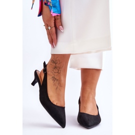 Niske cipele s otvorenim prstima Black Lia crno 1