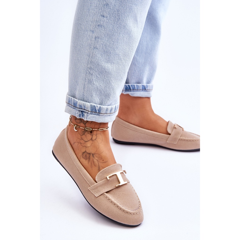 Carly svijetlo bež klasične natikače 2