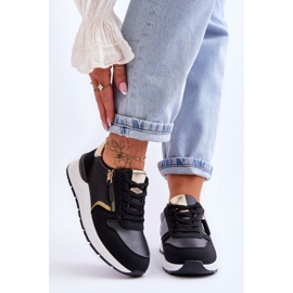 PG1 Ženske sportske cipele s patentnim zatvaračem crne Larisa crno 1