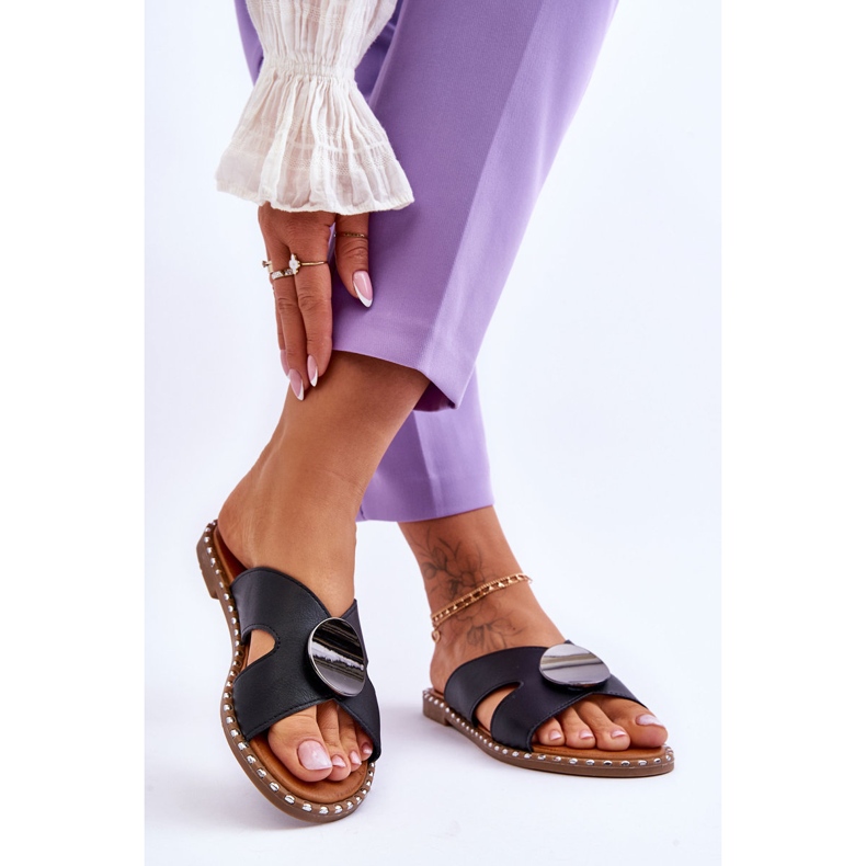 Vinceza Ženske crne Kenley ravne pete crna 2