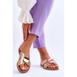 Vinceza Ženske zlatne Kenley ravne pete zlatna 2