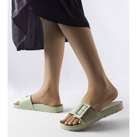 Zelene gumene klizače s kopčom iz Nelma zelena 2