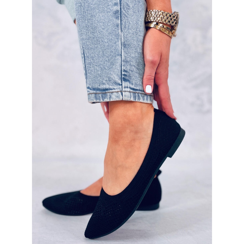 Ažur balerinke Forlani Black crna 2